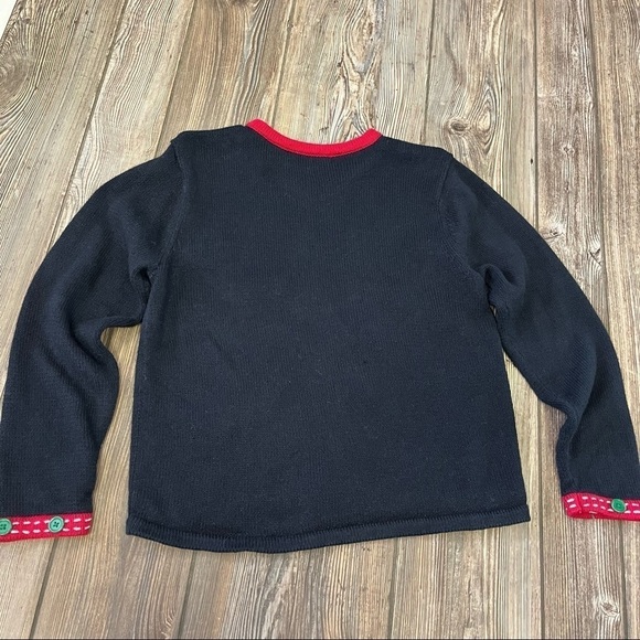 REINDEER Christmas Sweater Small KB Collections Cardigan - Picture 7 of 7